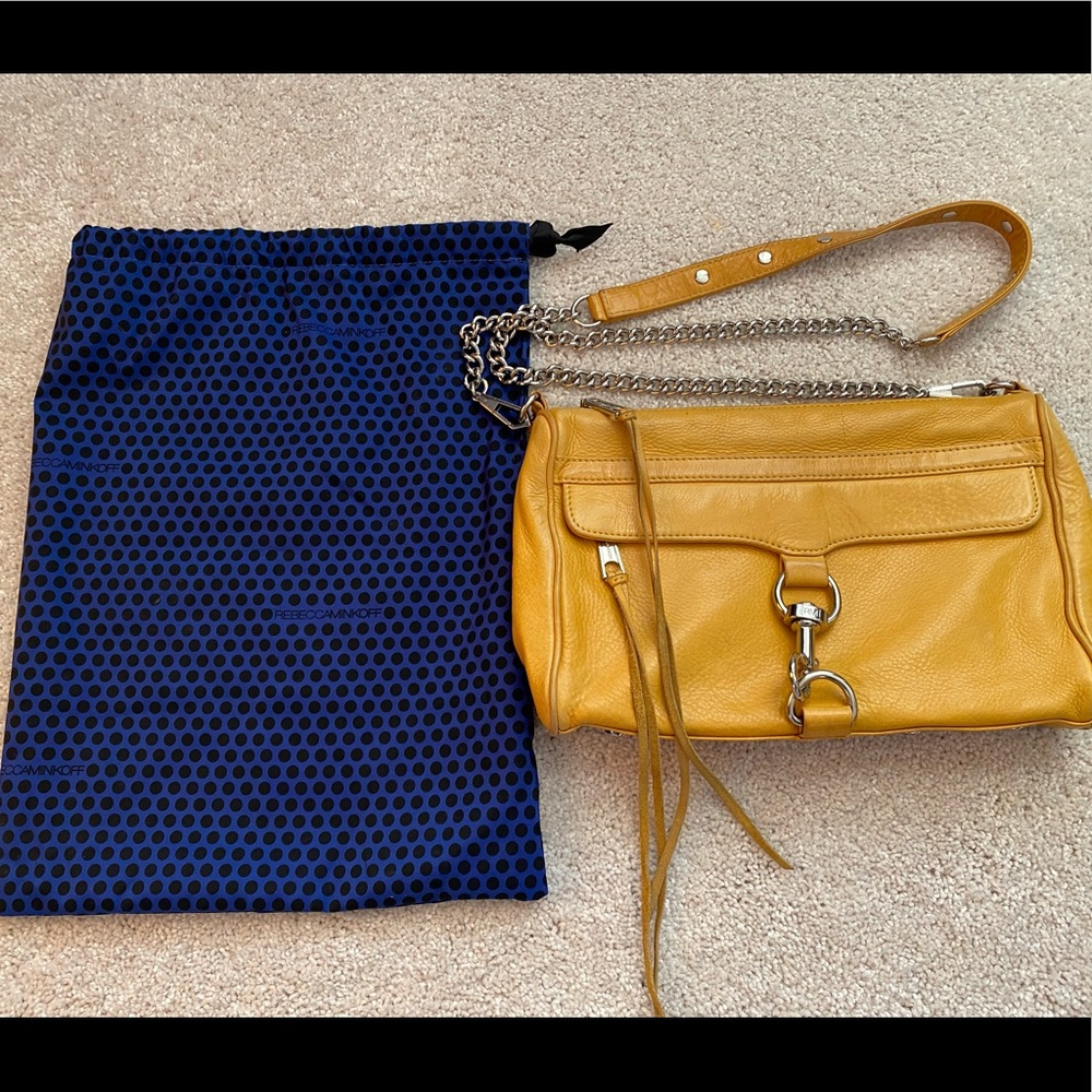 Rebecca Minkoff large MAC Crossbody - Mustard Yellow.